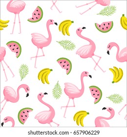 Tropical flamingo pattern