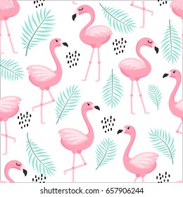 Tropical flamingo pattern