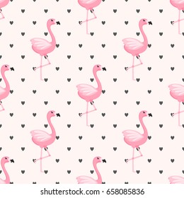 Tropical flamingo pattern