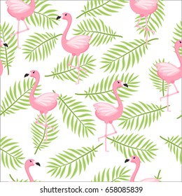 Tropical flamingo pattern