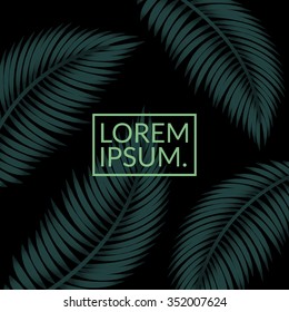 Tropical floral background 