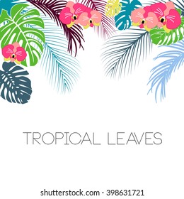 Tropical floral background