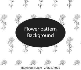 tropical floral handrawn pattern background