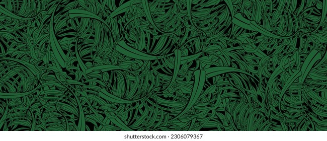 tropical floral pattern vector background