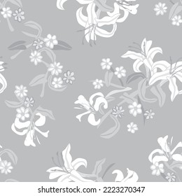 Trópico Floral sin costuras de fondo para textiles de moda, gráficos, antecedentes y artesanías