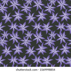 Tropical Floral seamless Pattern in Vector - It is suitable for fashion prints, patterns, backgrounds, websites, wallpaper, crafts