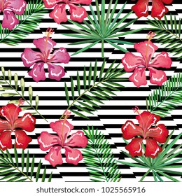 tropical flower with abstract background desktop computer isolated icon