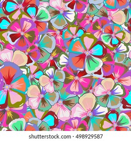 Tropical flower, abstrat vector pattern background.