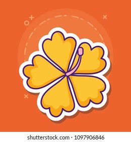 tropical flower design