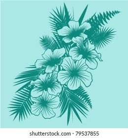 Tropical Flower Design