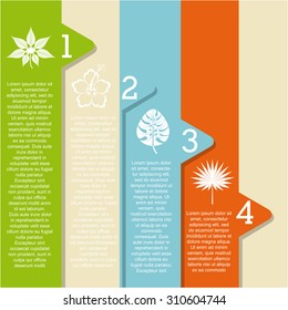 tropical flower design, vector illustration eps10 graphic 