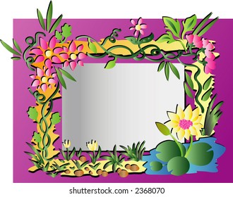 Tropical Flower Frame
