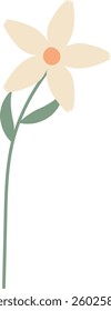 Tropical Flower Hand Drawn Vector Illustration