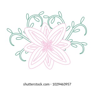 tropical flower icon
