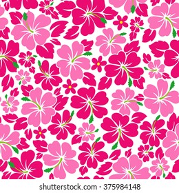 Tropical flower pattern