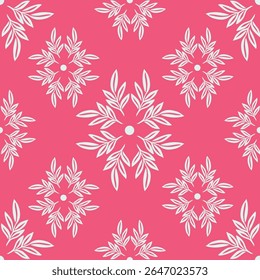 Tropical flower pattern seamless, silhouette of blooming, hand drawn botanical, Floral leaf for spring and Summer time, natural ornaments for textile, fabric, wallpaper, background design.
