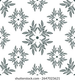 Tropical flower pattern seamless, silhouette of blooming, hand drawn botanical, Floral leaf for spring and Summer time, natural ornaments for textile, fabric, wallpaper, background design.
