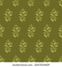 Tropical flower pattern seamless, silhouette of blooming, hand drawn botanical, Floral leaf for spring and Summer time, natural ornaments for textile, fabric, wallpaper, background design.
