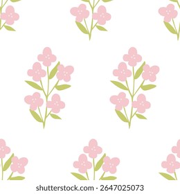 Tropical flower pattern seamless, silhouette of blooming, hand drawn botanical, Floral leaf for spring and Summer time, natural ornaments for textile, fabric, wallpaper, background design.
