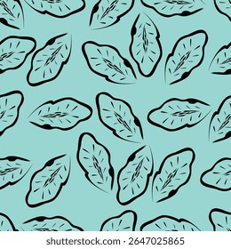Tropical flower pattern seamless, silhouette of blooming, hand drawn botanical, Floral leaf for spring and Summer time, natural ornaments for textile, fabric, wallpaper, background design.
