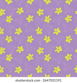 Tropical flower pattern seamless, silhouette of blooming, hand drawn botanical, Floral leaf for spring and Summer time, natural ornaments for textile, fabric, wallpaper, background design.

