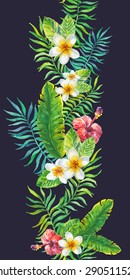 Tropical Flower. Seamless Pattern