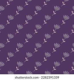 Patrón de flores tropicales sin costuras. La mano dibujó un bonito fondo floral interminable. Diseño sencillo para tela, impresión textil, envoltura, cubierta. Ilustración del vector