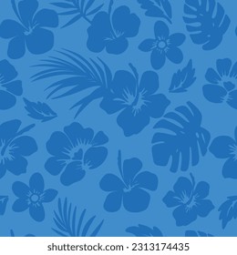 Tropical Flower seamless pattern. Summer t-shirt design.Vector illustration design for fashion fabrics, textile graphics, print.