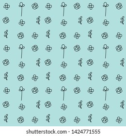 tropical flower simple seamless pattern