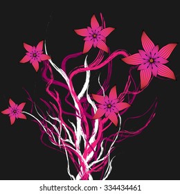 Tropical Flower - Vector Illustration