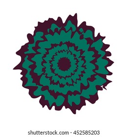 Tropical flower for your creative design. Perfect for print, textile, wedding invitations, scrapbooking project. Vector illustration.