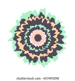 Tropical flower for your creative design. Perfect for print, textile, wedding invitations, scrapbooking project. Vector illustration.