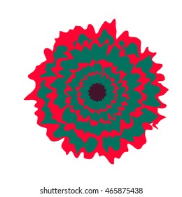 Tropical flower for your creative design. Perfect for print, textile, wedding invitations, scrapbooking project. Vector illustration.