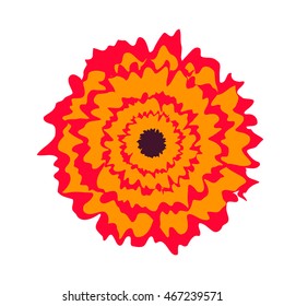 Tropical flower for your creative design. Perfect for print, textile, wedding invitations, scrapbooking project. Vector illustration.