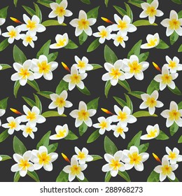 Tropical Flowers Background - Vintage Seamless Pattern - in vector