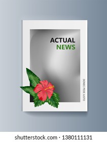 Tropical flowers classification plant description. Vector illustration