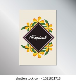 Tropical flowers design