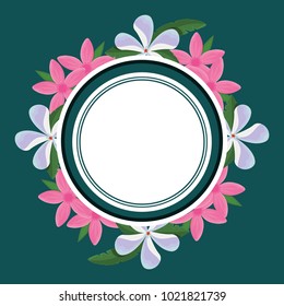 Tropical flowers design