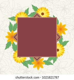 Tropical flowers design