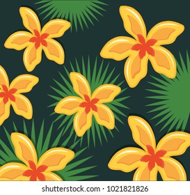 Tropical flowers design
