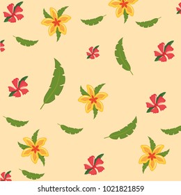 Tropical flowers design