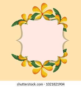 Tropical flowers design