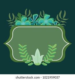 Tropical flowers design