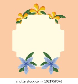 Tropical flowers design