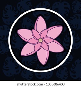 tropical flowers design