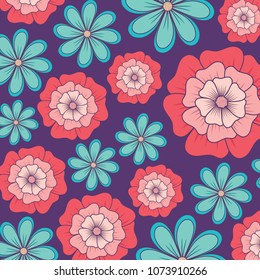 tropical flowers design