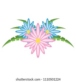 tropical flowers design