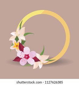 Tropical flowers design