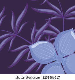 tropical flowers design