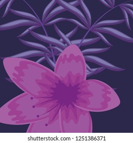 tropical flowers design